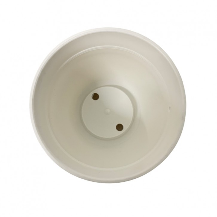 Plastic Pot with Hook (White)