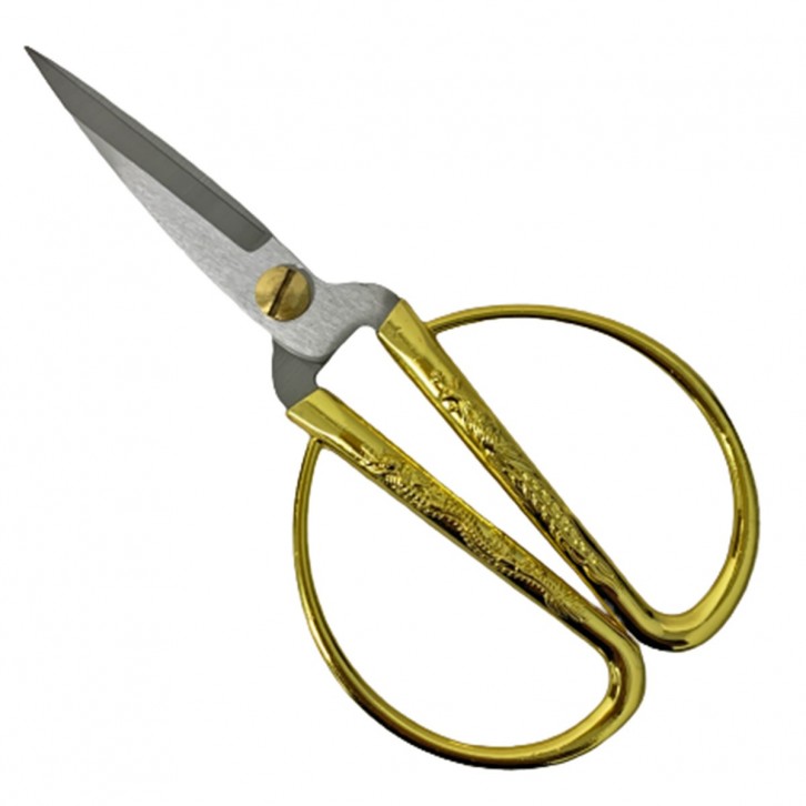 Alloy Dragon and Phoenix Golden Scissors