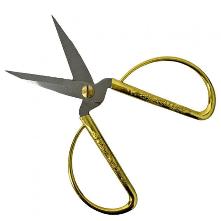Alloy Dragon and Phoenix Golden Scissors