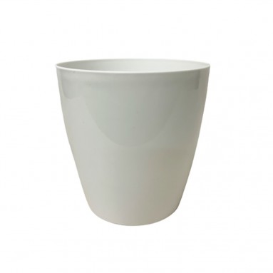 Plastic Planter Pot - White (AD150)