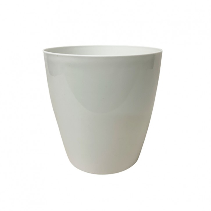 Plastic Planter Pot - White (AD150)