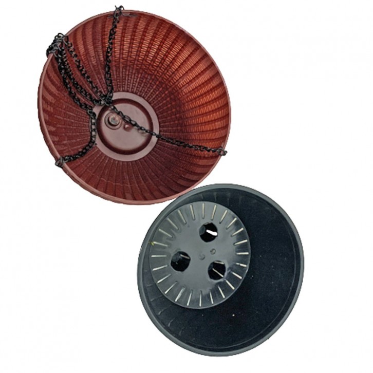 Plastic Rattan-Design Hanging Pot