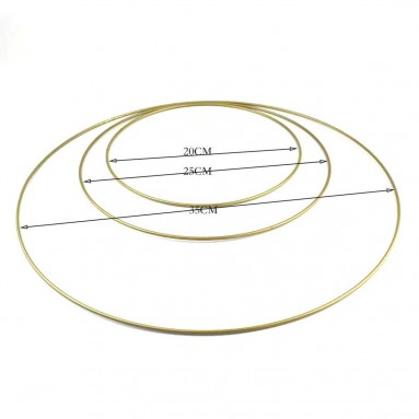 Gold Metal Rings (3 pcs Set)
