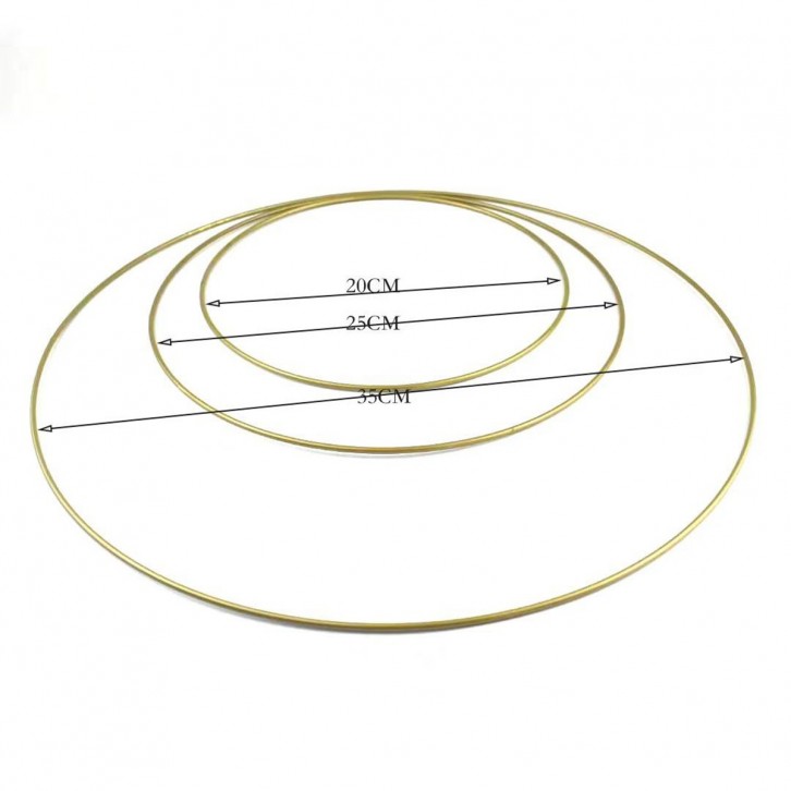 Gold Metal Rings (3 pcs Set)