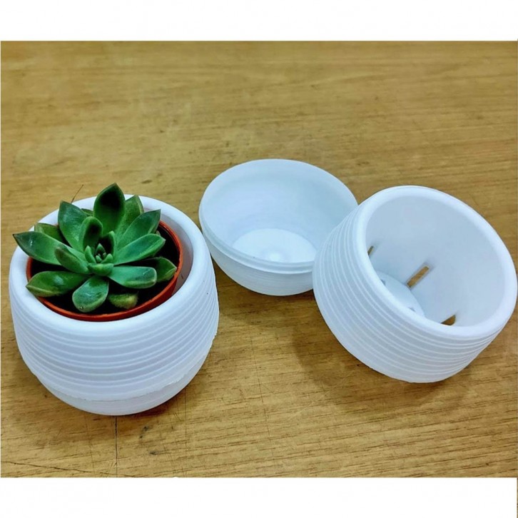 Auto Watering Mini Plastic Pot