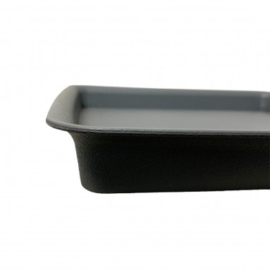Plastic Square Tray - Dark Grey (Hua Bo Shi 花博士)