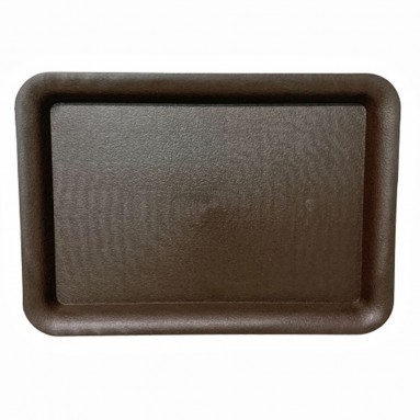 Plastic Rectangle Tray - Dark Brown (Hua Bo Shi 花博士)
