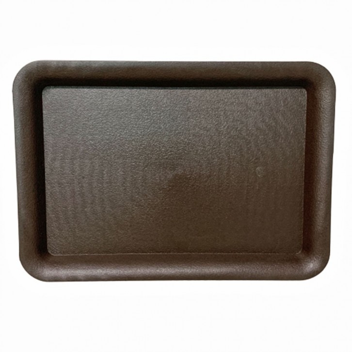 Plastic Rectangle Tray - Dark Brown (Hua Bo Shi 花博士)