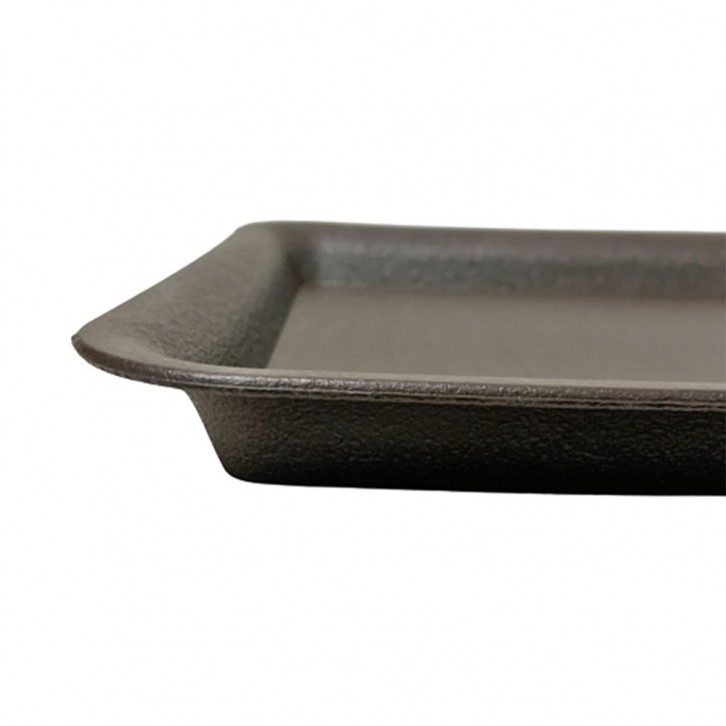 Plastic Rectangle Tray - Dark Brown (Hua Bo Shi 花博士)