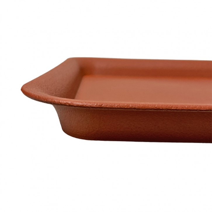 Plastic Rectangle Tray - Brown (Hua Bo Shi 花博士)