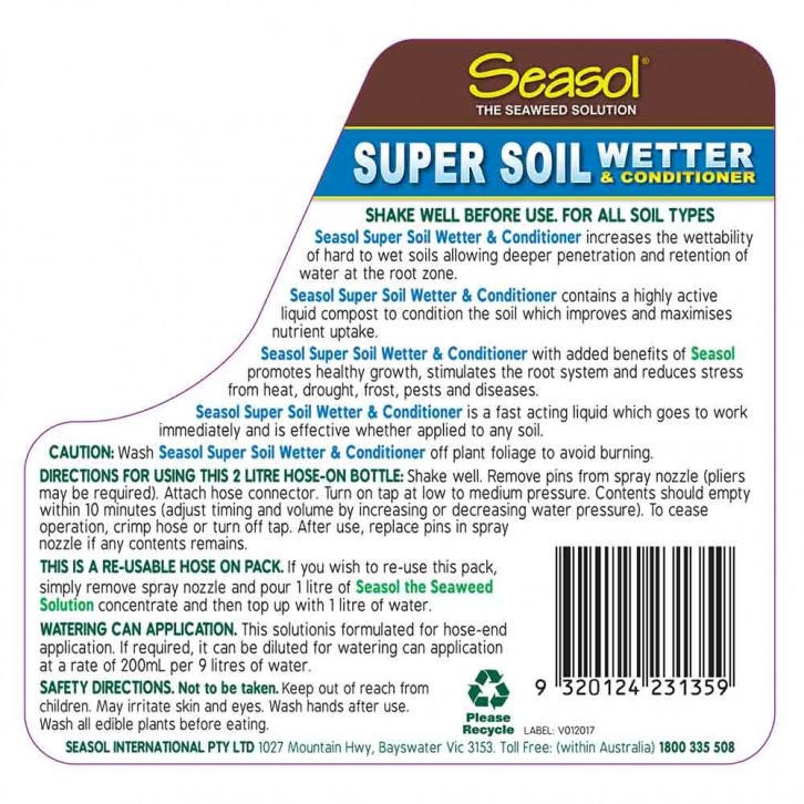 Super Soil Wetter & Conditioner (Seasol)