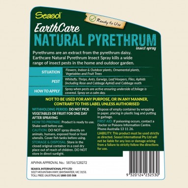 Ready-To-Use EarthCare Natural Pyrethrum Insect Spray (Seasol)