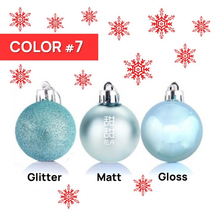 8cm(Ø) Christmas Ornament Balls (6pcs PACK)