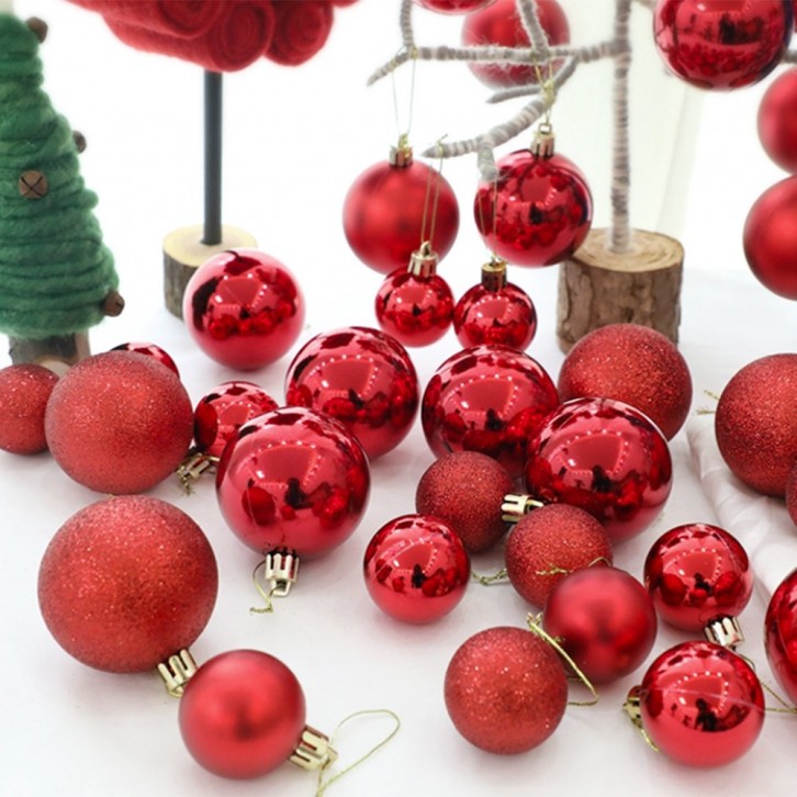 8cm(Ø) Christmas Ornament Balls (6pcs PACK)