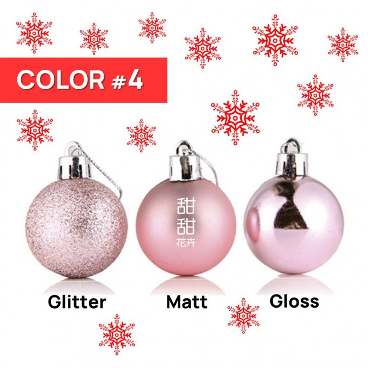 8cm(Ø) Christmas Ornament Balls (6pcs PACK)