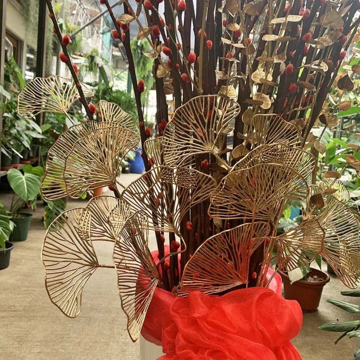岁岁平安 Peace All Year Round (Pussy willow arrangement)