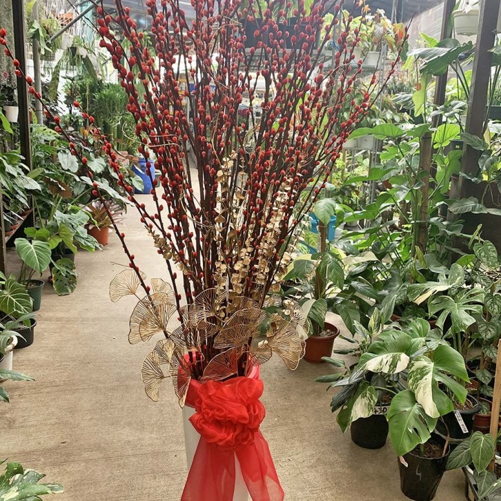 岁岁平安 Peace All Year Round (Pussy willow arrangement)