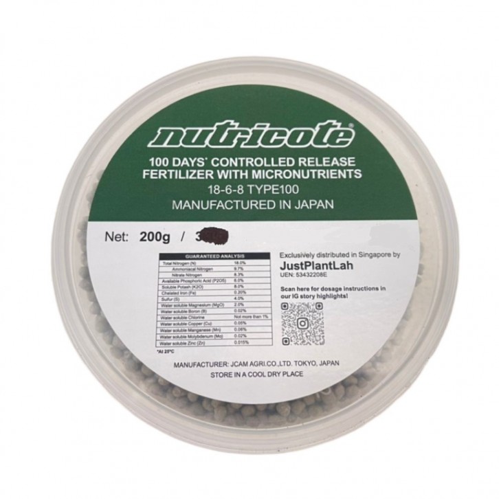 Controlled Release Fertilizer Type100 NPK-18-6-8 (Nutricote JAPAN)