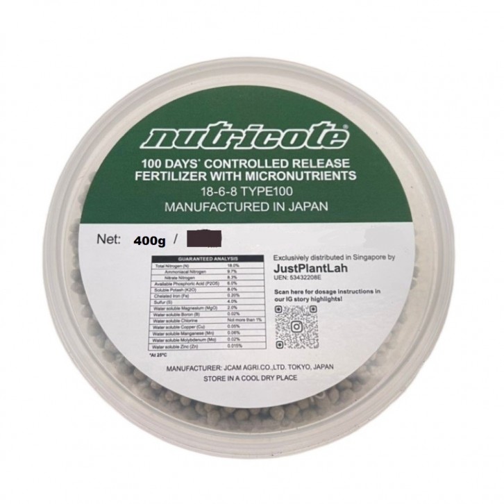 Controlled Release Fertilizer Type100 NPK-18-6-8 (Nutricote JAPAN)