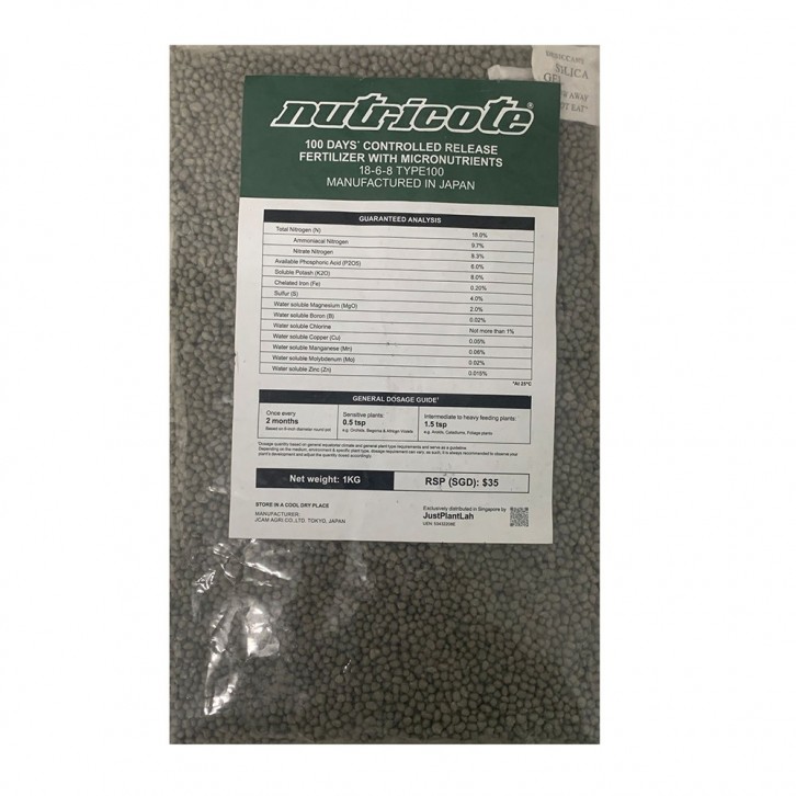Controlled Release Fertilizer Type100 NPK-18-6-8 (Nutricote JAPAN)