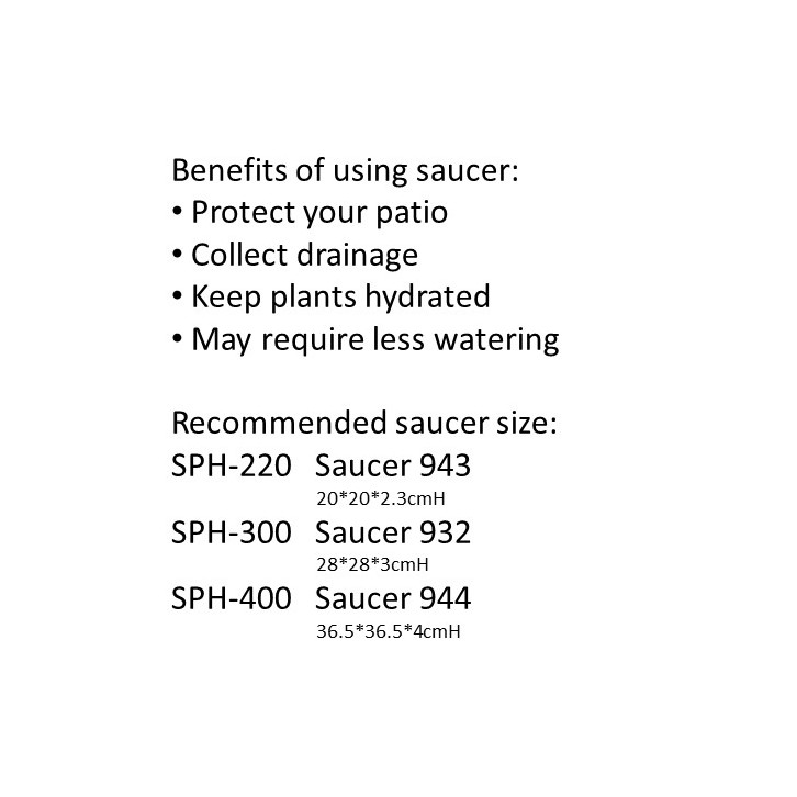 Santorini biodegradable plastic square saucer (Baba)