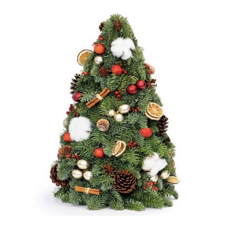 Decorated Handcrafted Christmas Tree
