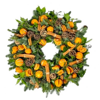Decorated 13-30 inch Fresh Christmas Wreath
