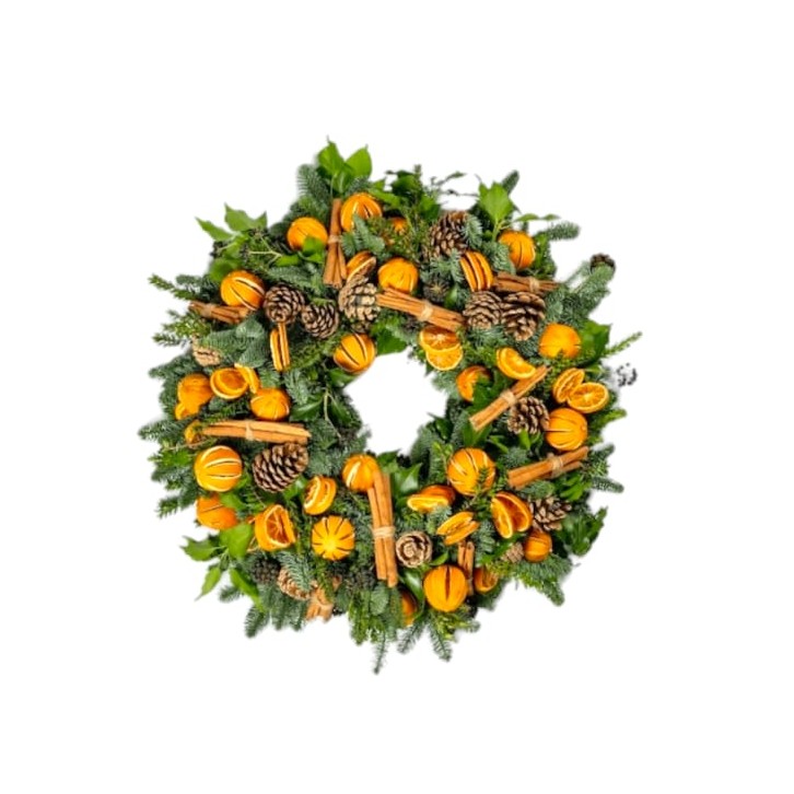 Decorated 13-30 inch Fresh Christmas Wreath