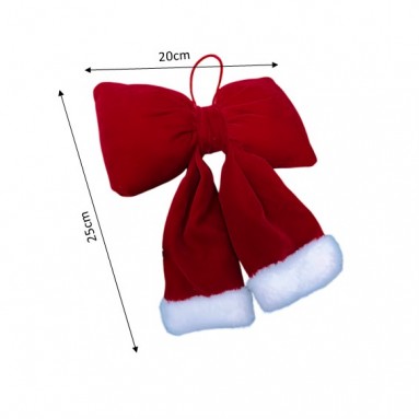 Christmas Ribbon Ornaments (Velvet puffed ribbon bow)