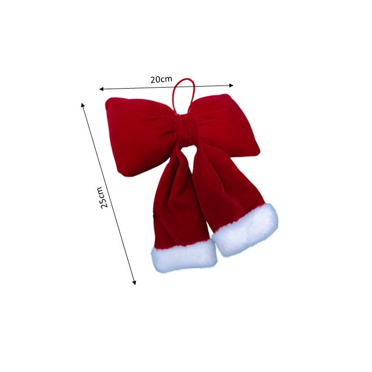 Christmas Ribbon Ornaments (Velvet puffed ribbon bow)