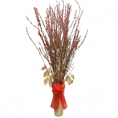 岁岁平安 Peace All Year Round (Pussy willow arrangement)