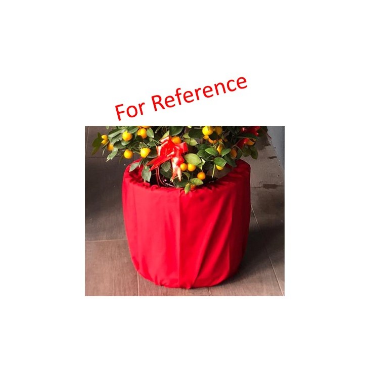 Customised skirting (Red cloth pot wrap)