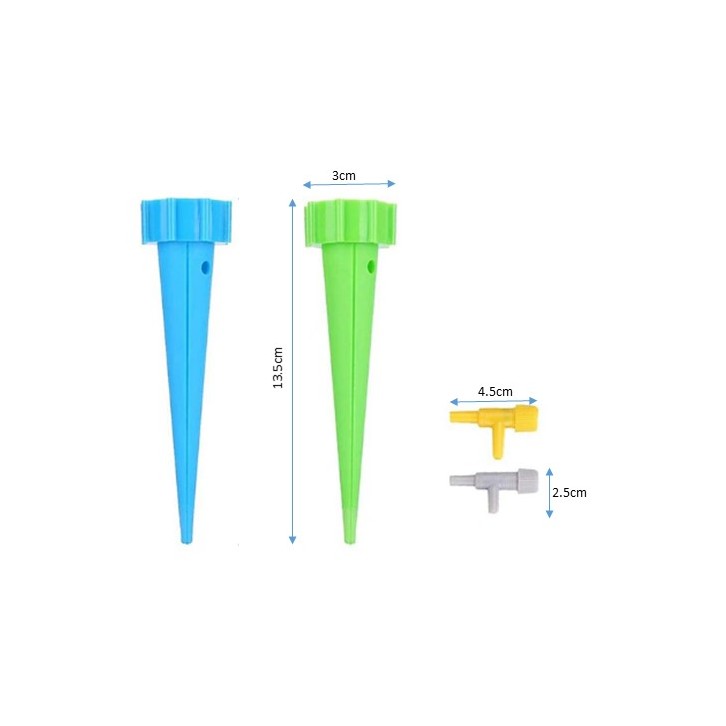 Auto drip watering spikes