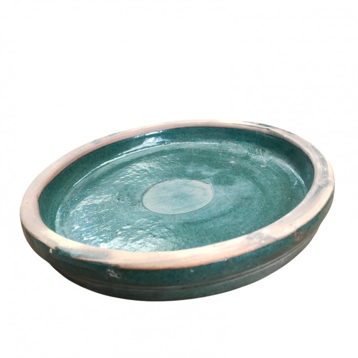 Heavy duty glazed saucer