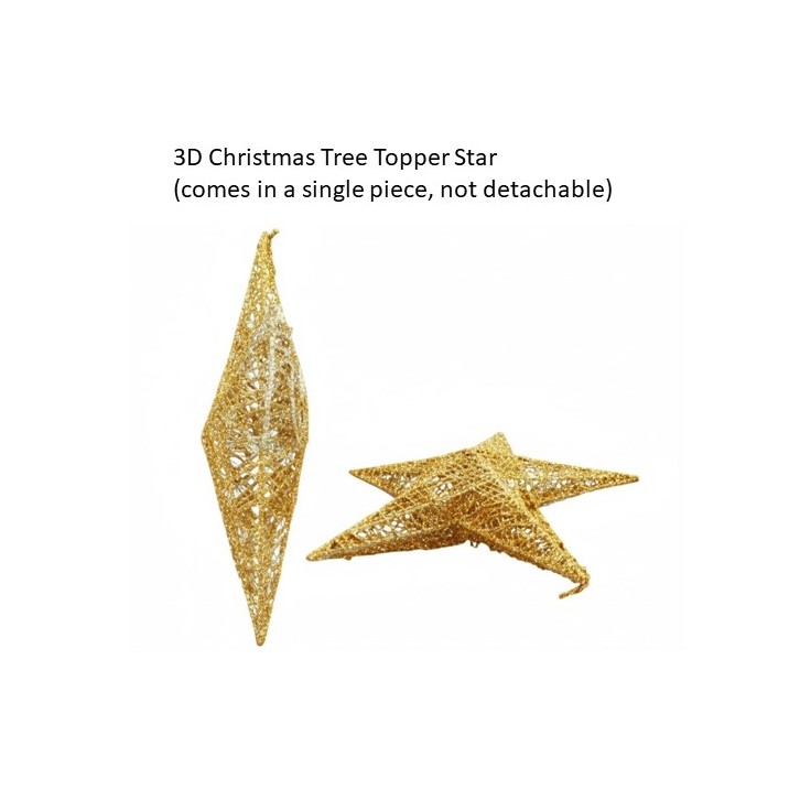 Glittering 3D Christmas Star