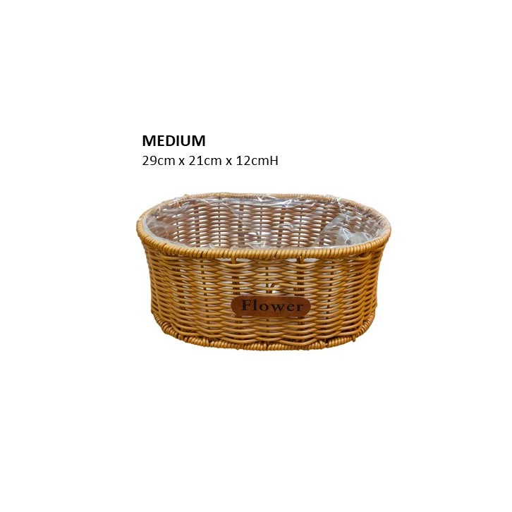 PVC Wicker Basket 686