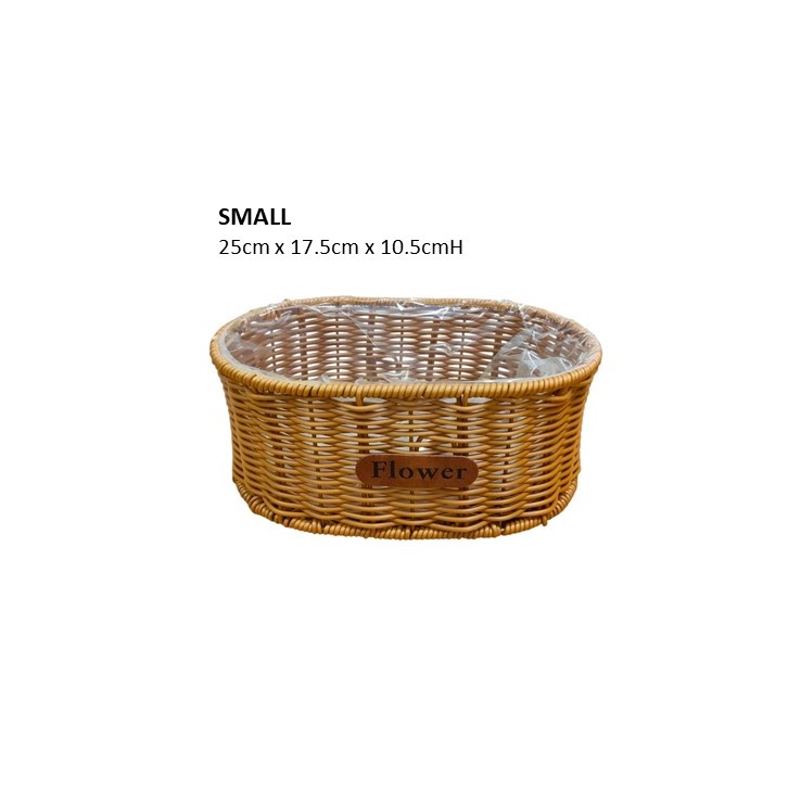 PVC Wicker Basket 686