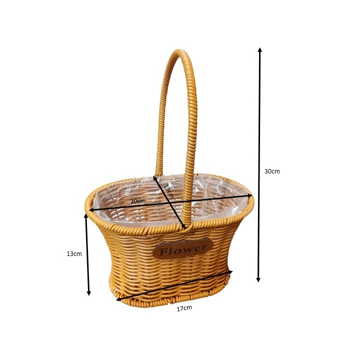 PVC wicker basket (3318)
