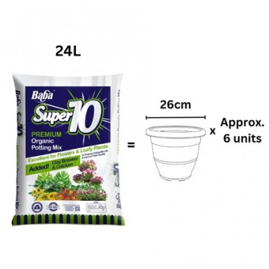 Super10 Premium Organic Potting Mix (Baba)
