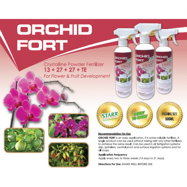 Orchid Fort NPK 13-27-27+TE (STARX)