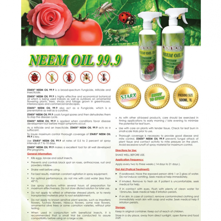 Neem Oil 99.9% (STARX)