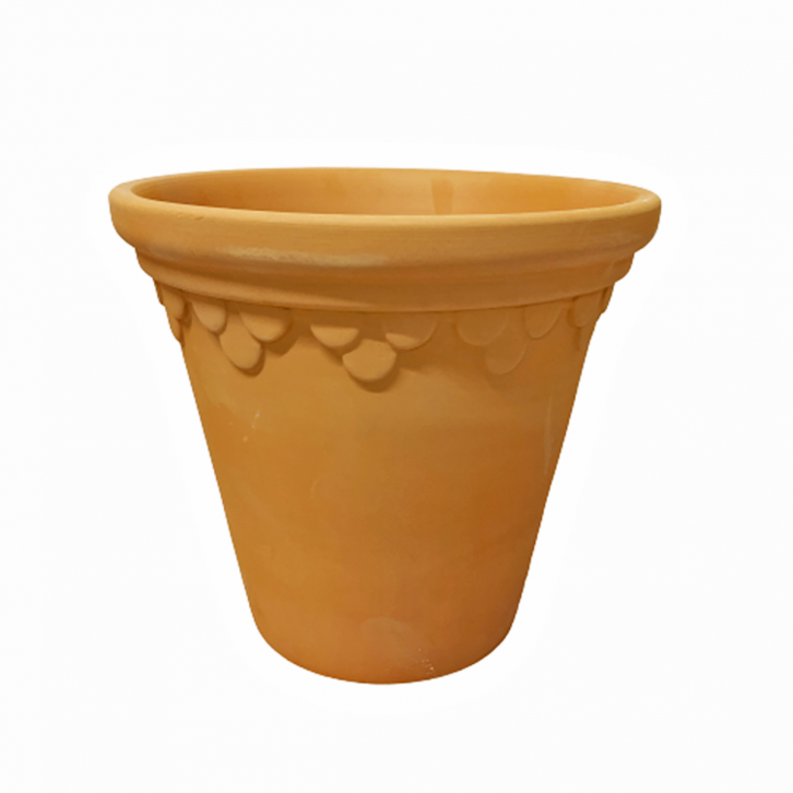 Terracotta Clay Pot - Patterned (2243)