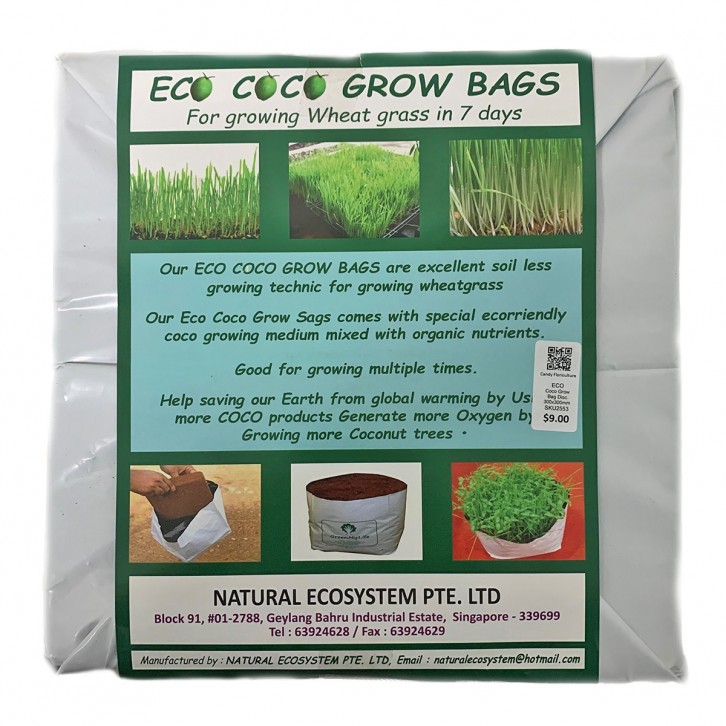 Eco Coco Grow Bag Disk 300mm x 300mm